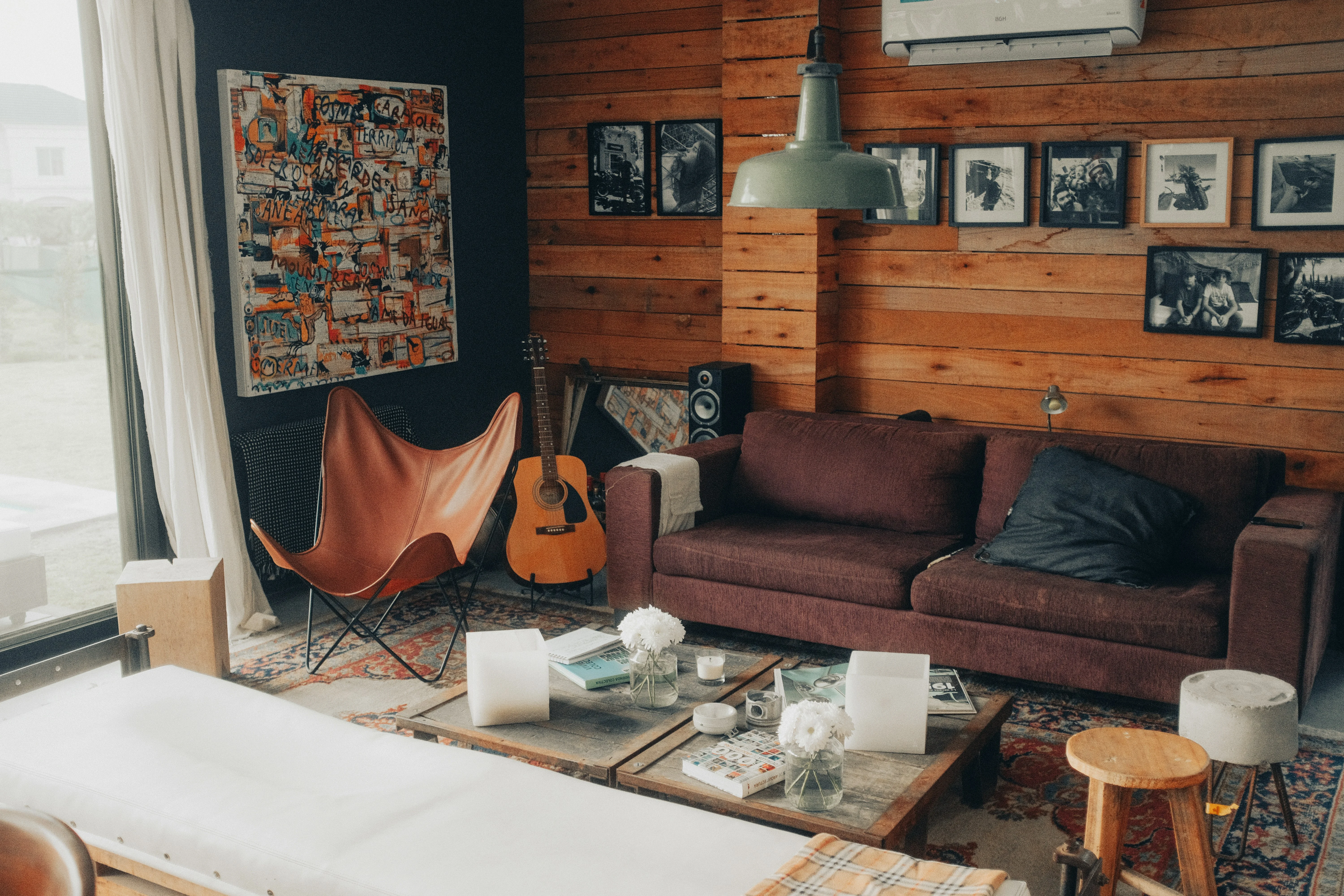 MCM furniture in a warm living space